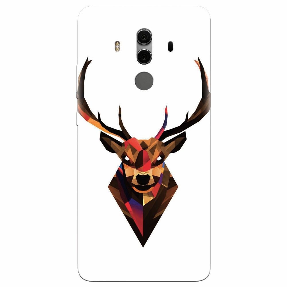 Husa silicon pentru Huawei Mate 10, Geometric Tibetan Antelope