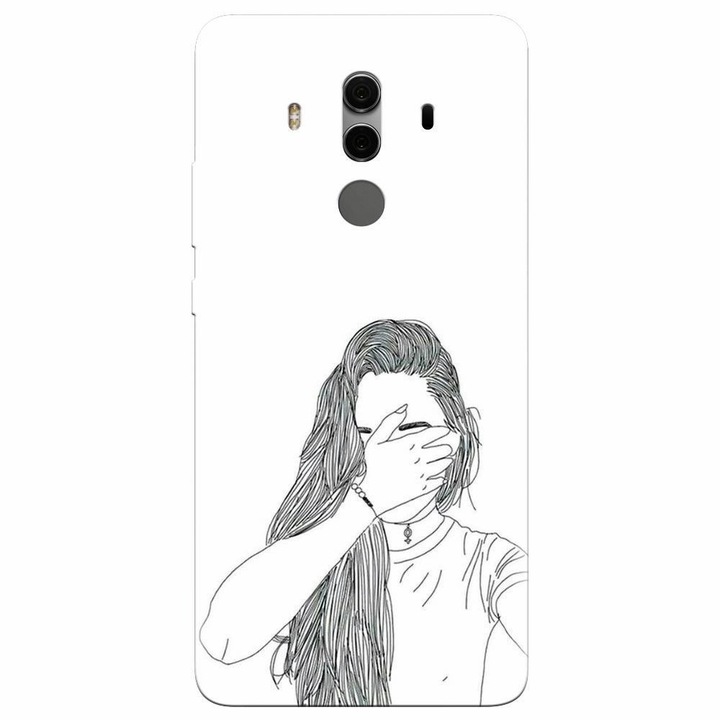 Husa din silicon compatibila cu Huawei Mate 10, Dont Look
