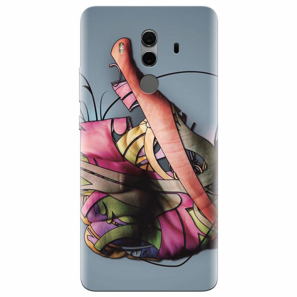 Husa silicon pentru Huawei Mate 10, Beautiful Hand Art