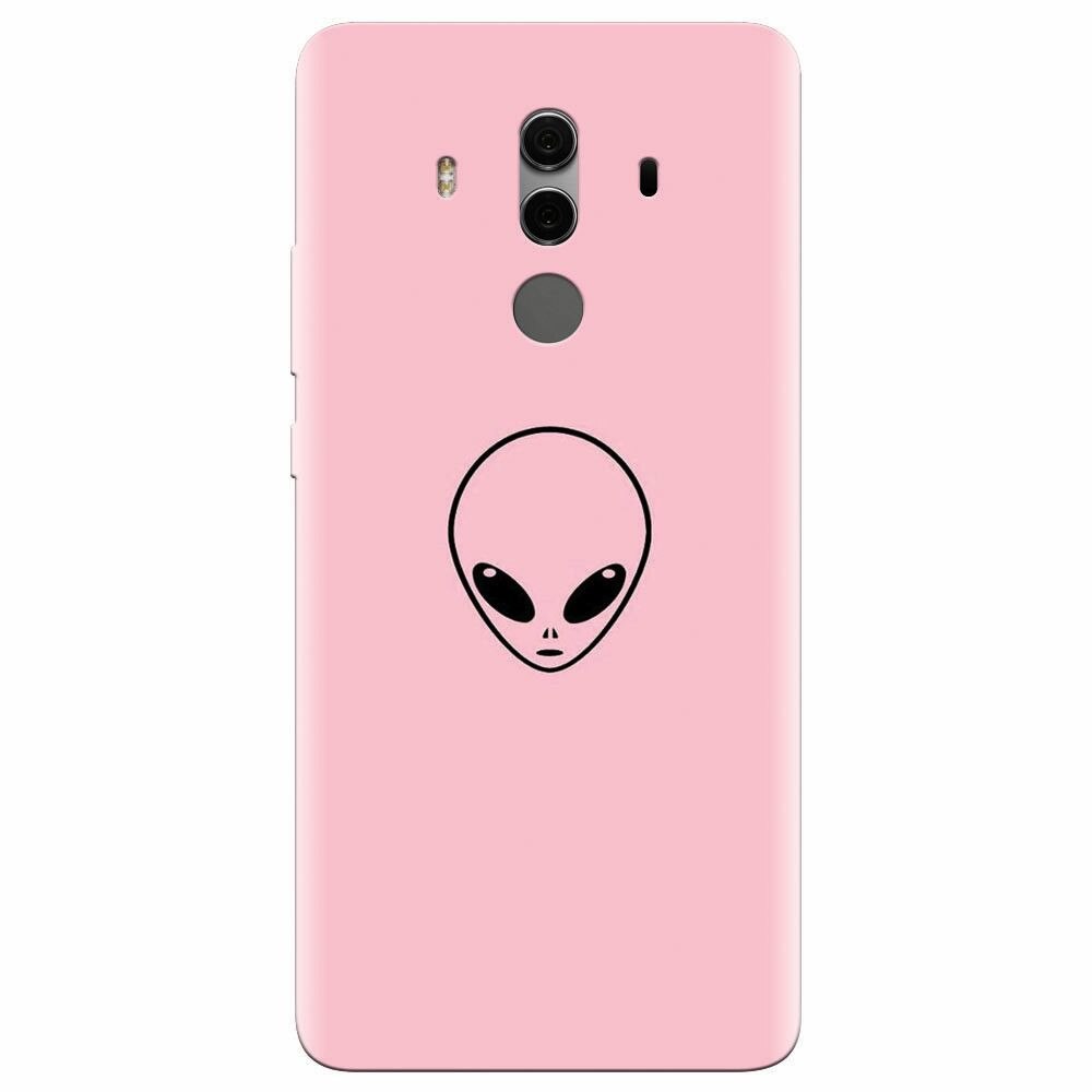 Husa silicon pentru Huawei Mate 10, Pink Alien