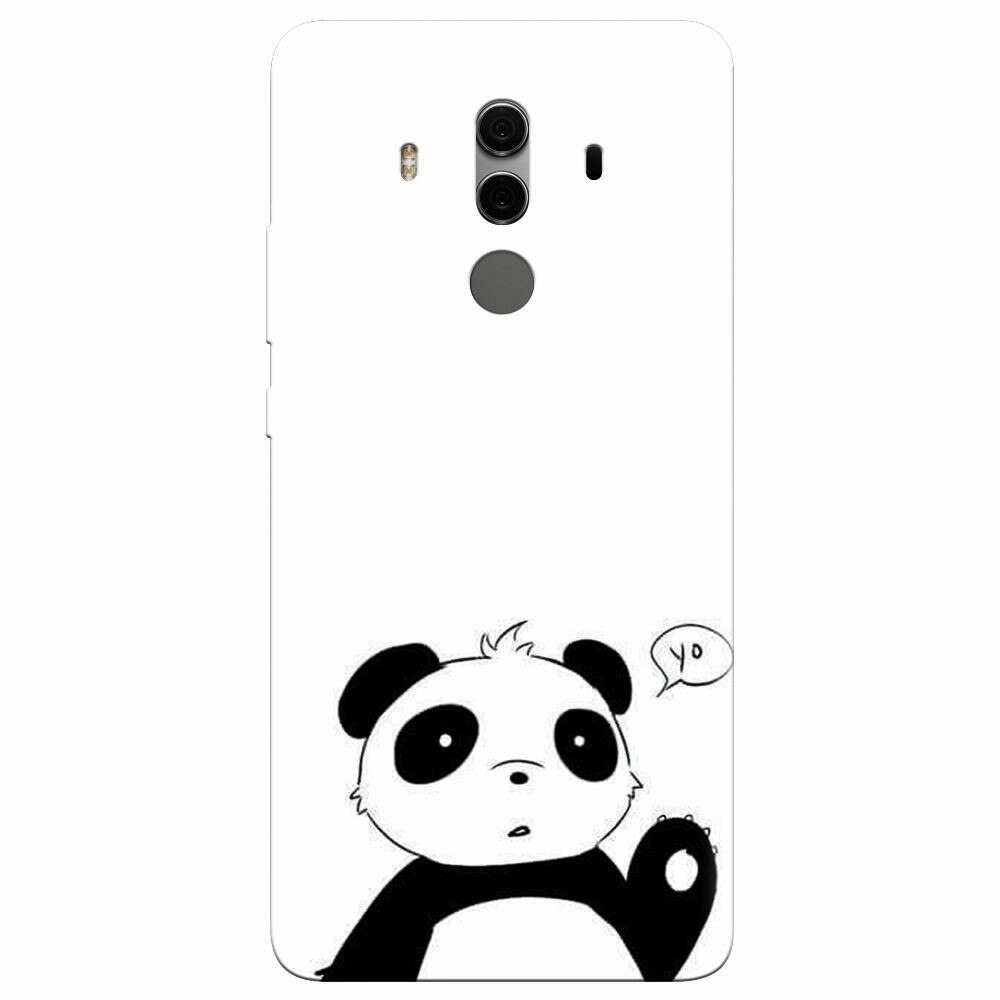 Husa silicon pentru Huawei Mate 10, Panda Cellphone