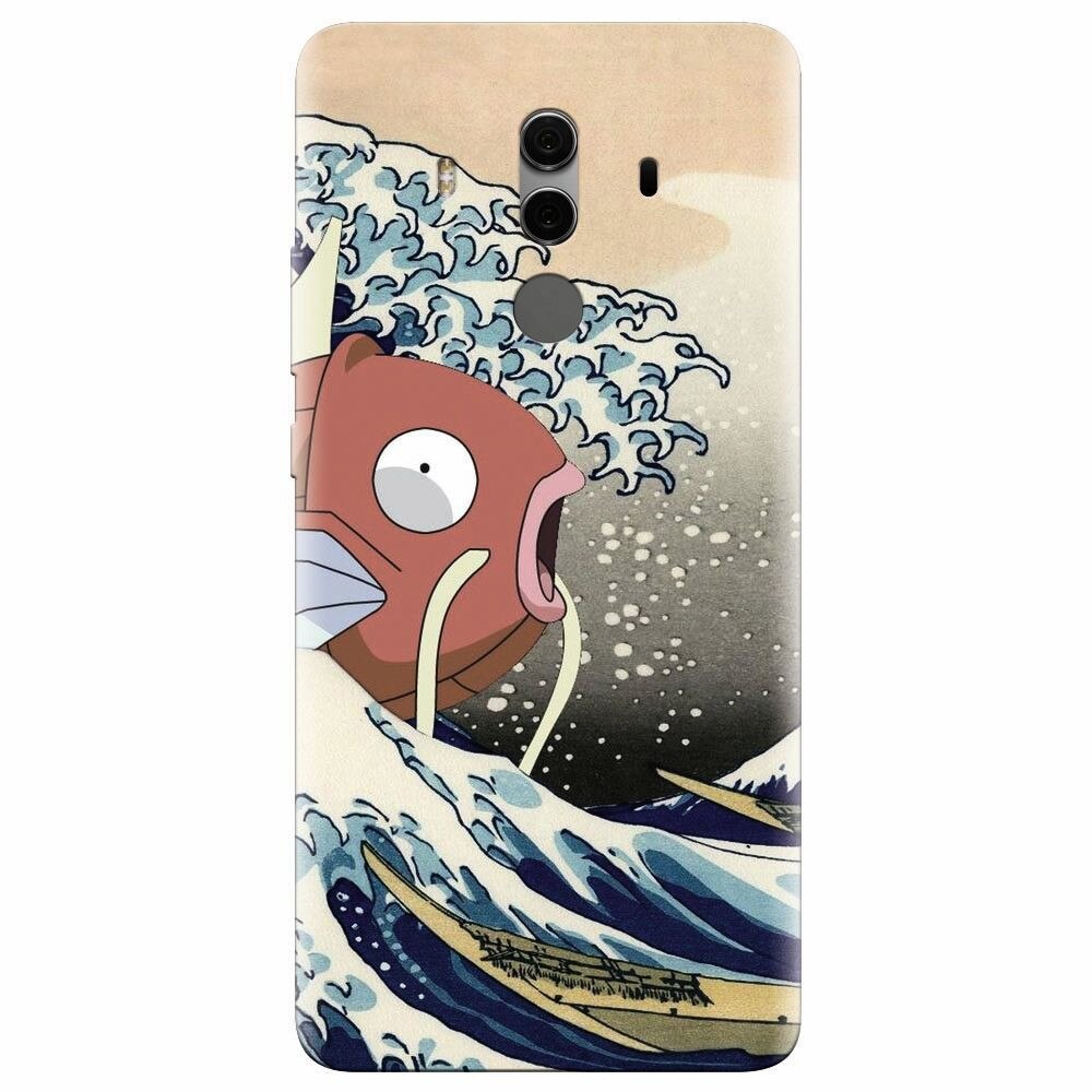 Husa silicon pentru Huawei Mate 10, Great Wave Fish
