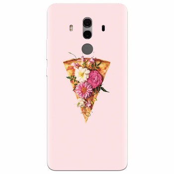 Husa silicon pentru Huawei Mate 10, Flower Pizza Husa silicon pentru Huawei Mate 10, Flower Pizza