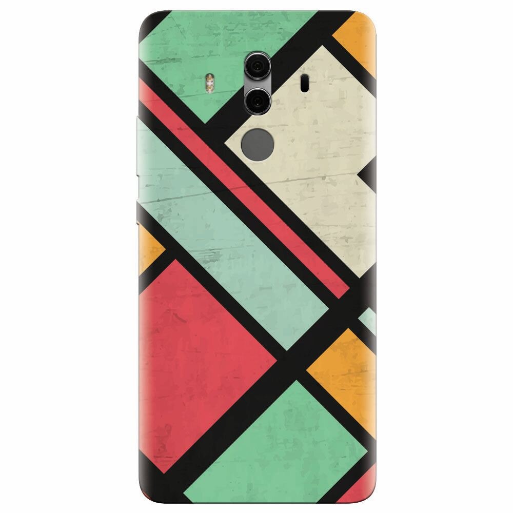 Husa silicon pentru Huawei Mate 10, Retro Grunge