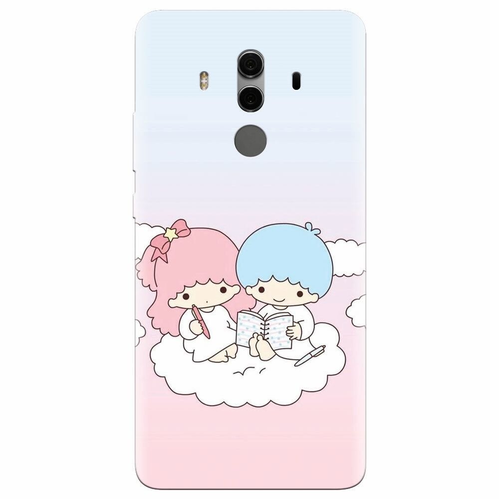 Husa silicon pentru Huawei Mate 10, Little Twins On Cloud