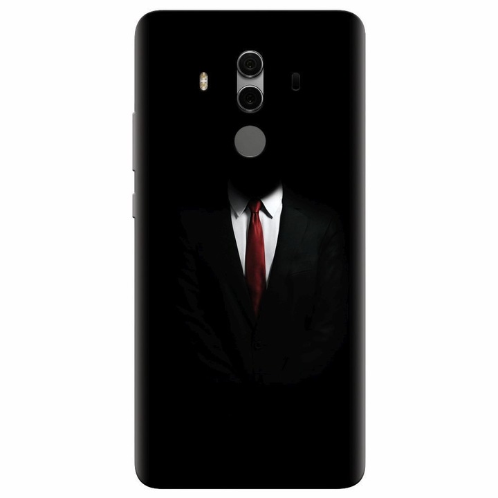 Husa silicon pentru Huawei Mate 10, Mystery Man In Suit