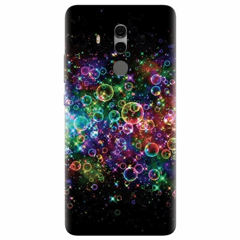 Husa silicon pentru Huawei Mate 10, Rainbow Colored Soap Bubbles