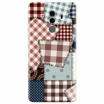 Husa silicon pentru Huawei Mate 10, Patchwork Vector Husa silicon pentru Huawei Mate 10, Patchwork Vector