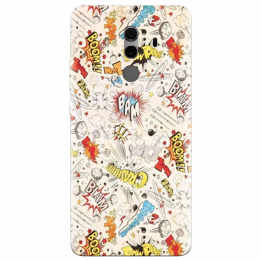 Husa silicon pentru Huawei Mate 10, Vintage Comic