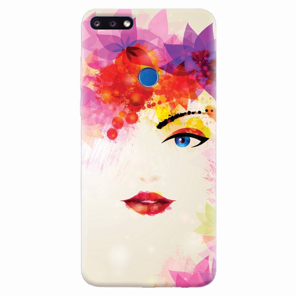 Husa silicon pentru Huawei Y7 Prime 2018, Pretty Face