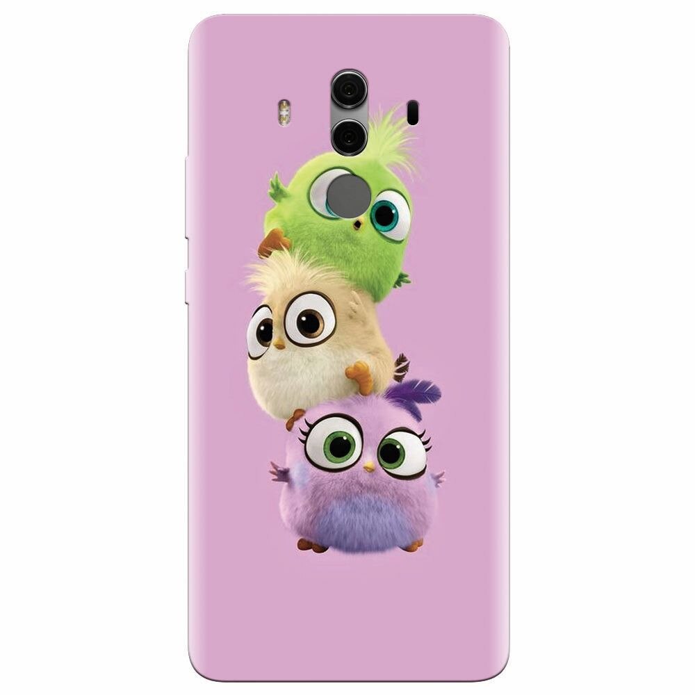 Husa silicon pentru Huawei Mate 10, Baby Birds