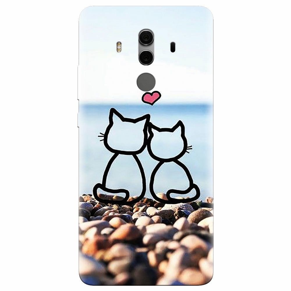 Husa silicon pentru Huawei Mate 10, In Love Cats
