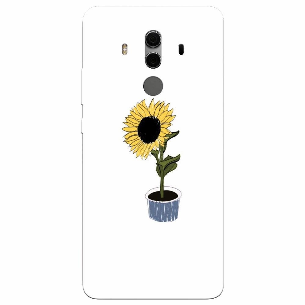Husa silicon pentru Huawei Mate 10, Sun Flower