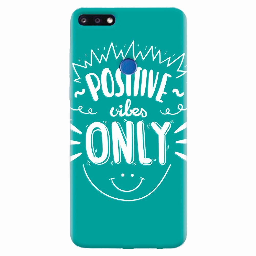 Husa silicon pentru Huawei Y7 Prime 2018, Positive Vibes