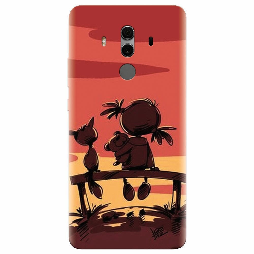 Husa silicon pentru Huawei Mate 10, Lovely Sunsets