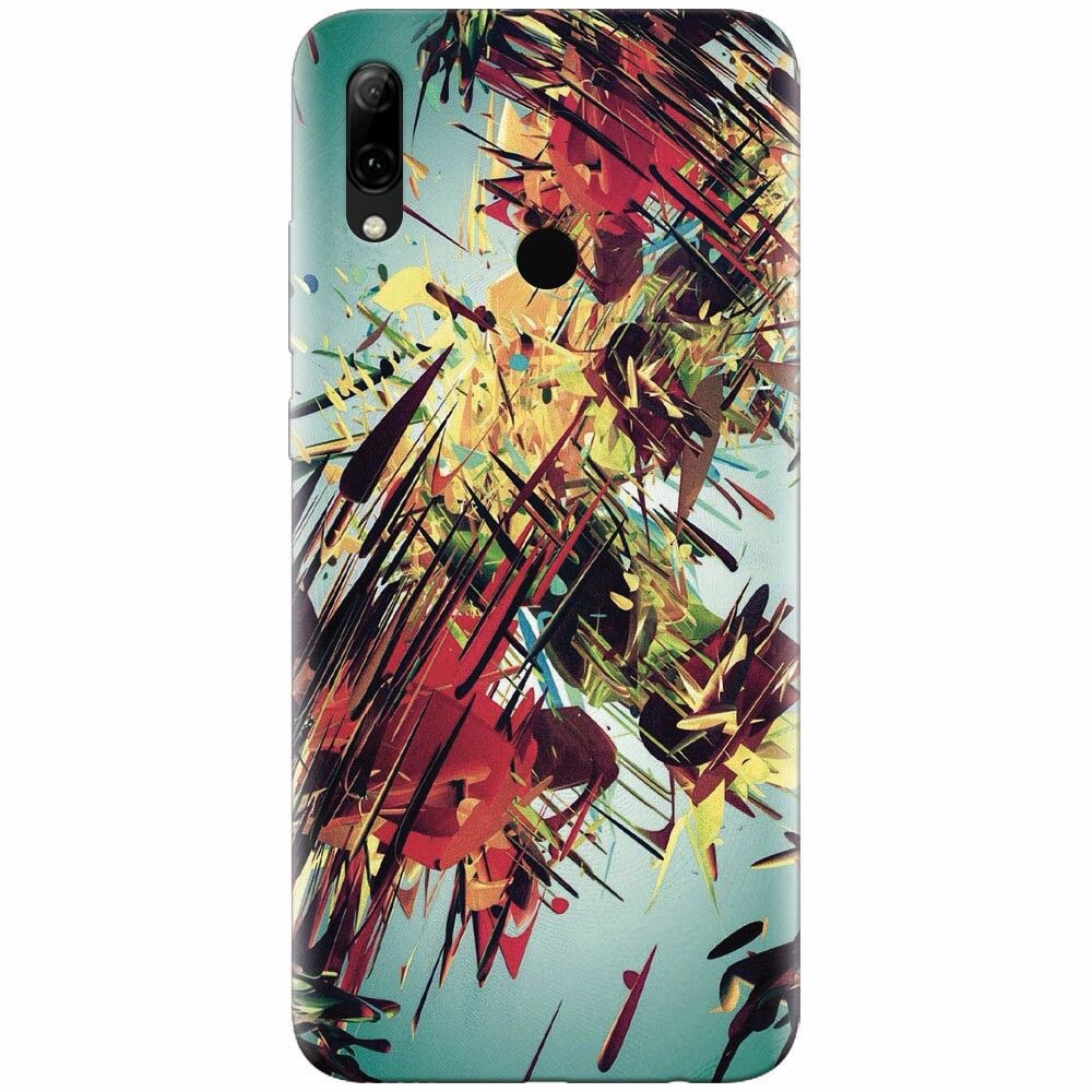 Husa silicon pentru Huawei P Smart 2019, Complex Abstract Colorful 3D Drawing