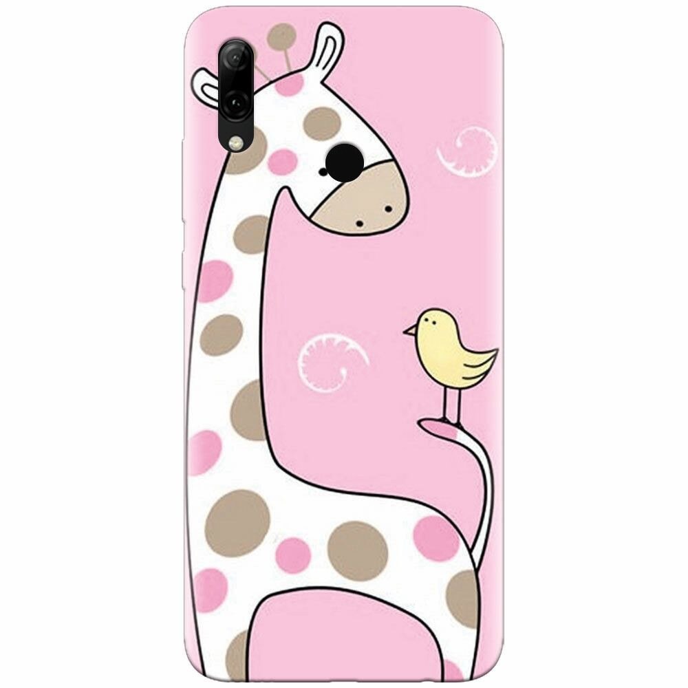 Husa silicon pentru Huawei P Smart 2019, Cute Giraffe
