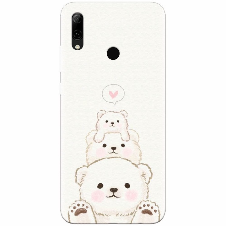 Szilikon tok Huawei P Smart 2019, Family Bear készülékhez