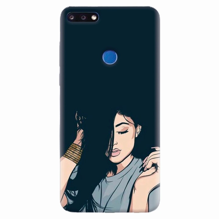 Szilikon tok Huawei Y7 Prime 2018-hoz, Simple Girl