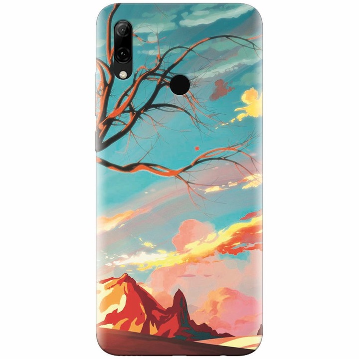 Szilikon tok Huawei P Smart 2019 művészi tájhoz