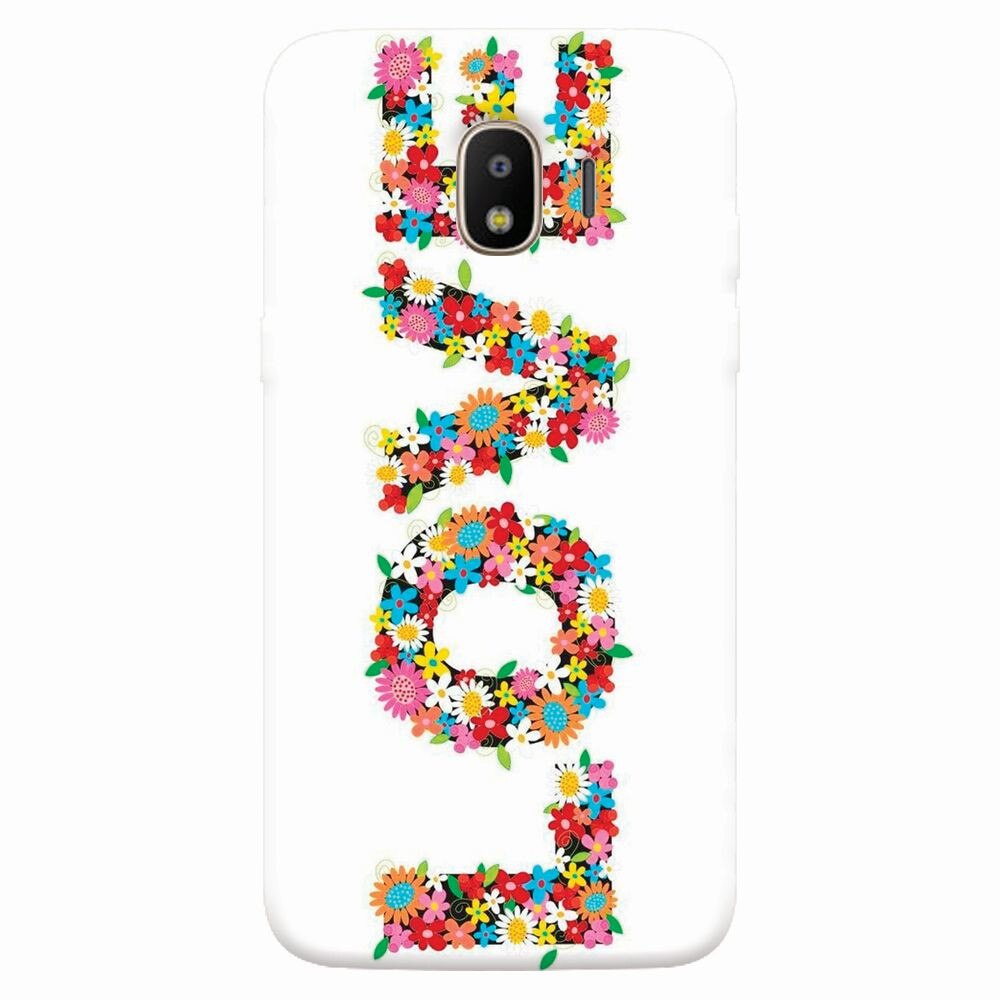 Husa silicon pentru Samsung Galaxy J4 2018, Love Made By Flowers