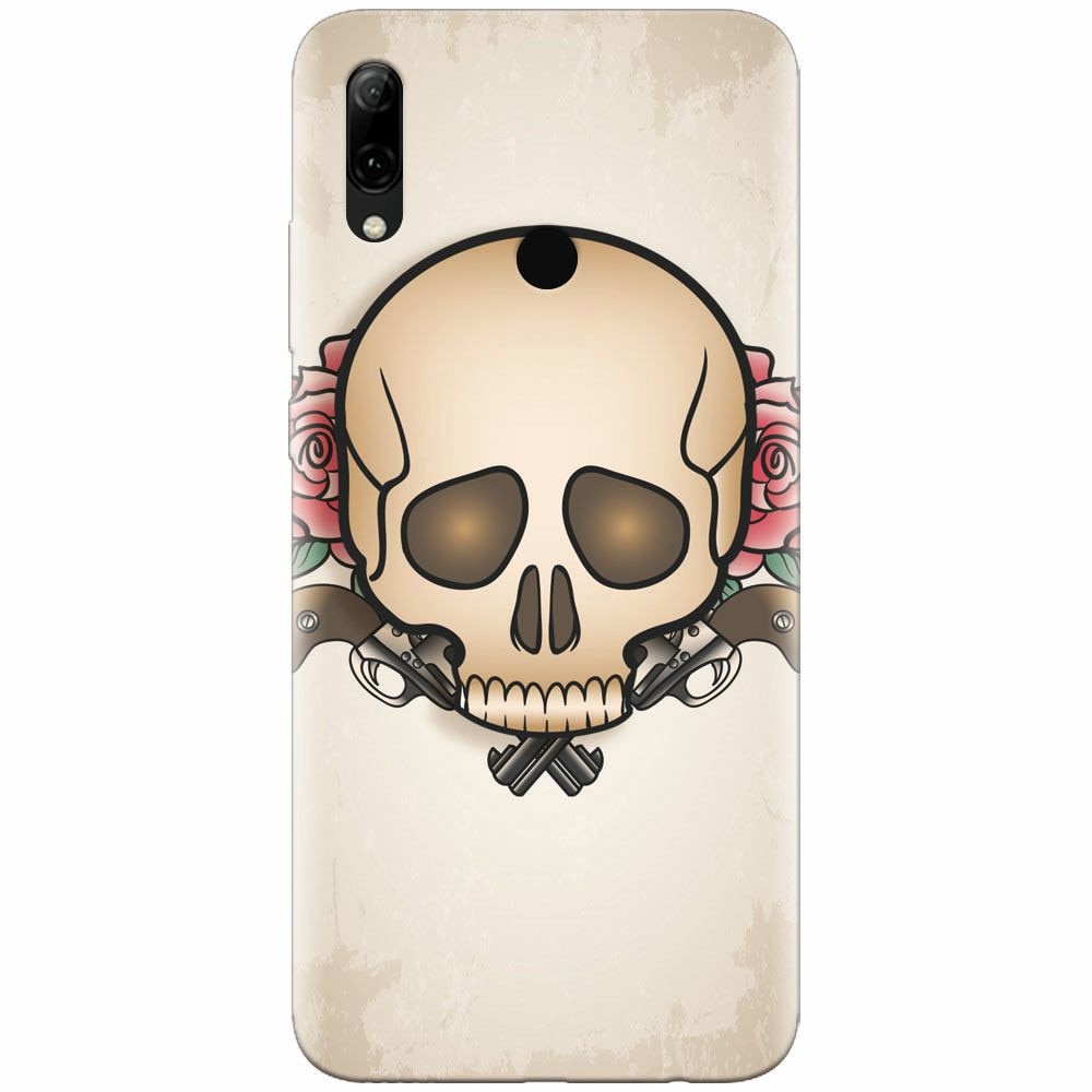 Husa silicon pentru Huawei P Smart 2019, Skulls And Roses