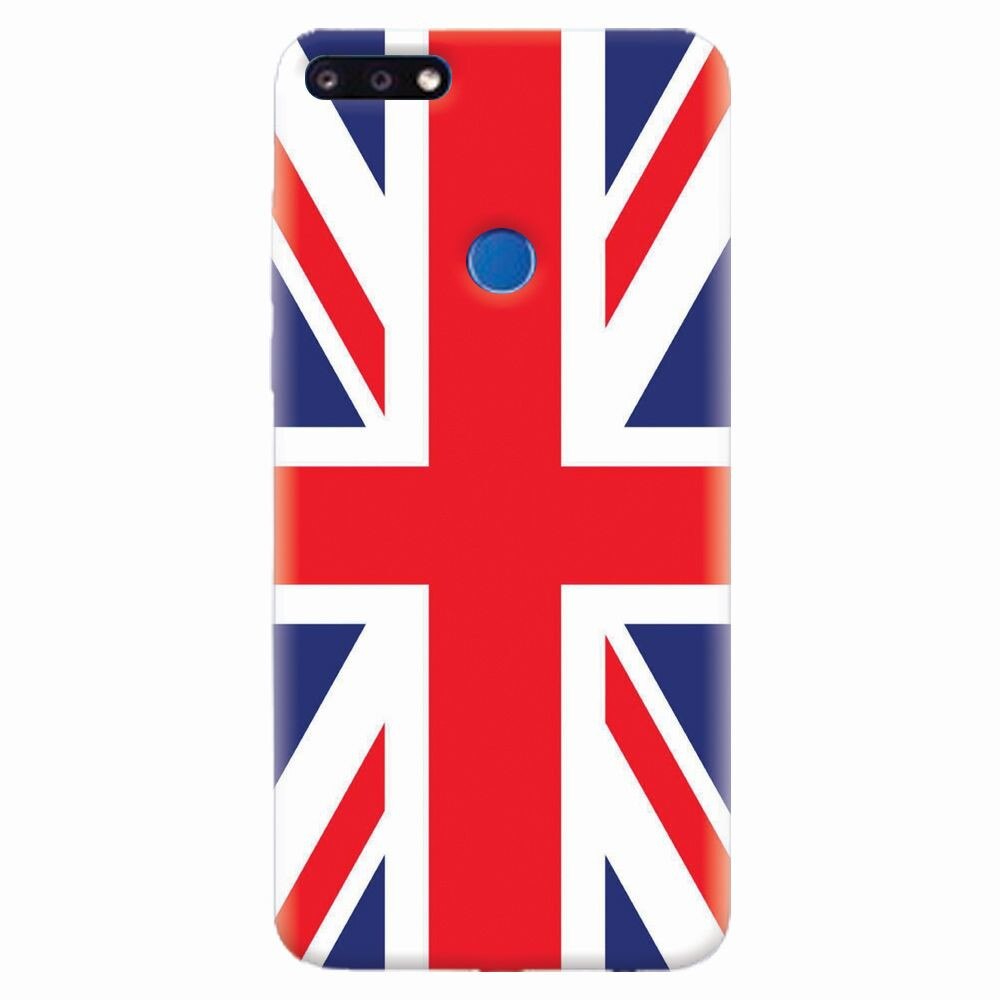 Husa silicon pentru Huawei Y7 Prime 2018, UK Flag Illustration