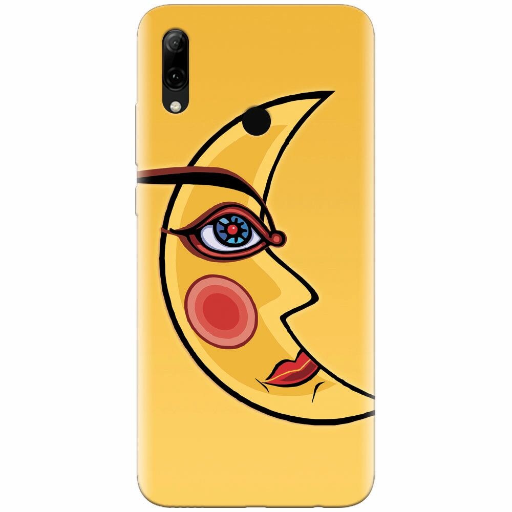 Husa silicon pentru Huawei P Smart 2019, Yellow Moon