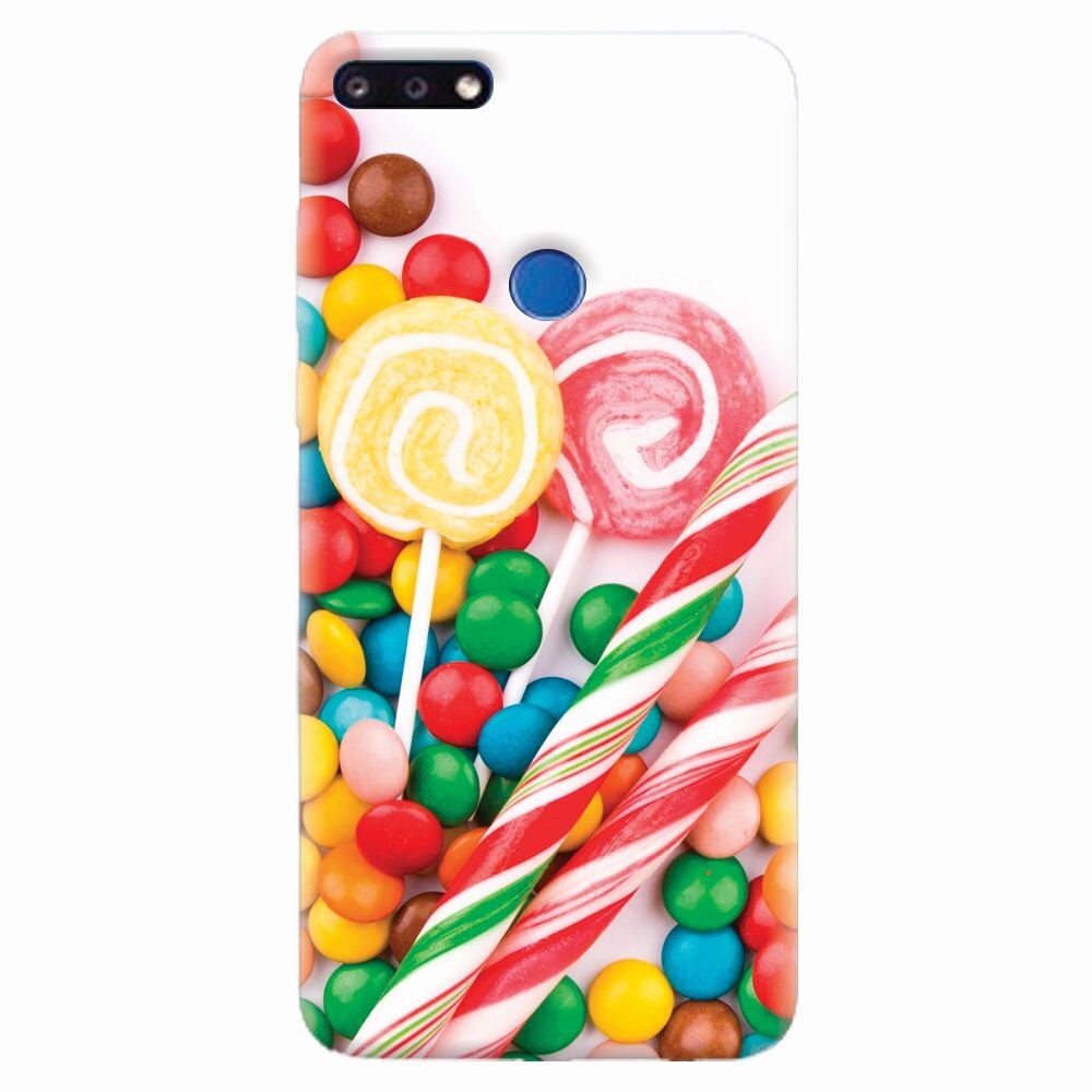 Husa silicon pentru Huawei Y7 Prime 2018, Sweet Colorful Candy