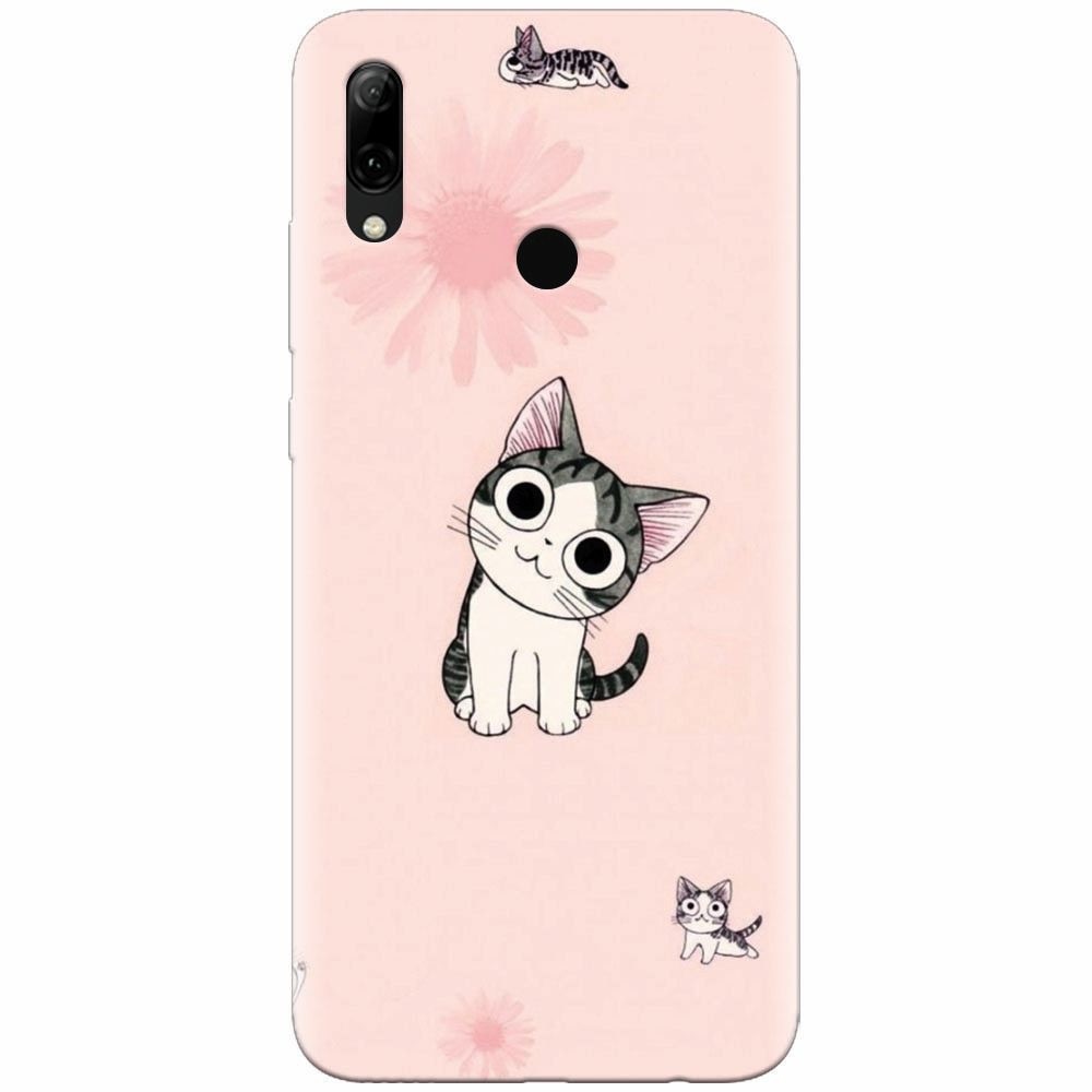 Husa silicon pentru Huawei P Smart 2019, Cute Cat 101