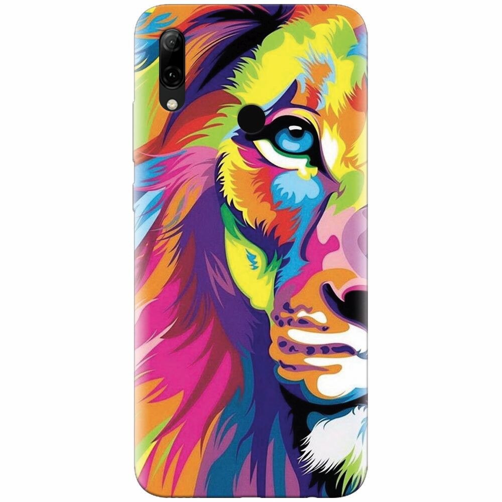 Husa silicon pentru Huawei P Smart 2019, Colorfull Lion 002