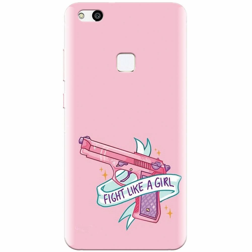 Husa silicon pentru Huawei P10 Lite, Fight Like A Girl