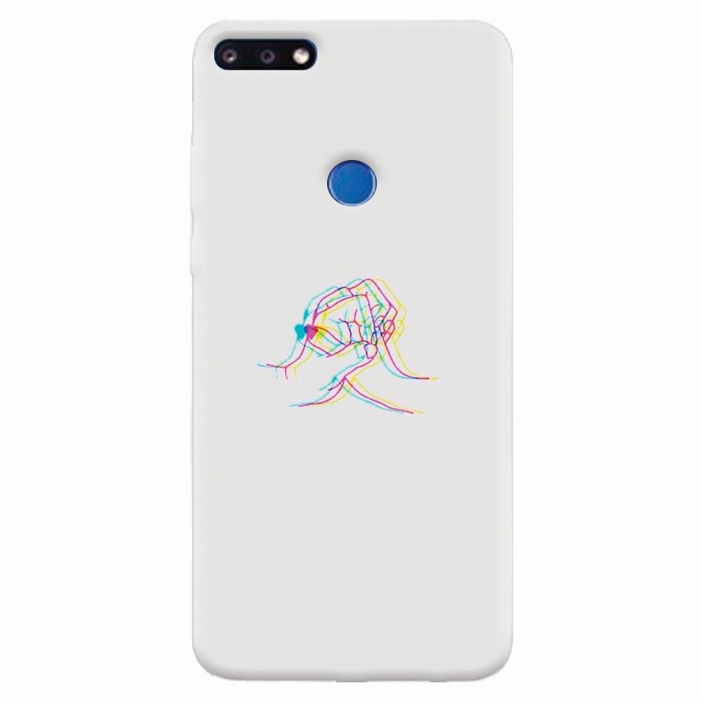 Husa silicon pentru Huawei Y7 Prime 2018, With Love