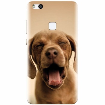 Husa silicon pentru Huawei P10 Lite, Cute Yawning Puppy Husa silicon pentru Huawei P10 Lite, Cute Yawning Puppy