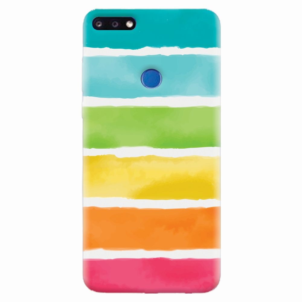 Husa silicon pentru Huawei Y7 Prime 2018, Watercolors