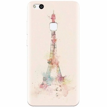 Husa silicon pentru Huawei P10 Lite, Eiffel Tower 001 Husa silicon pentru Huawei P10 Lite, Eiffel Tower 001