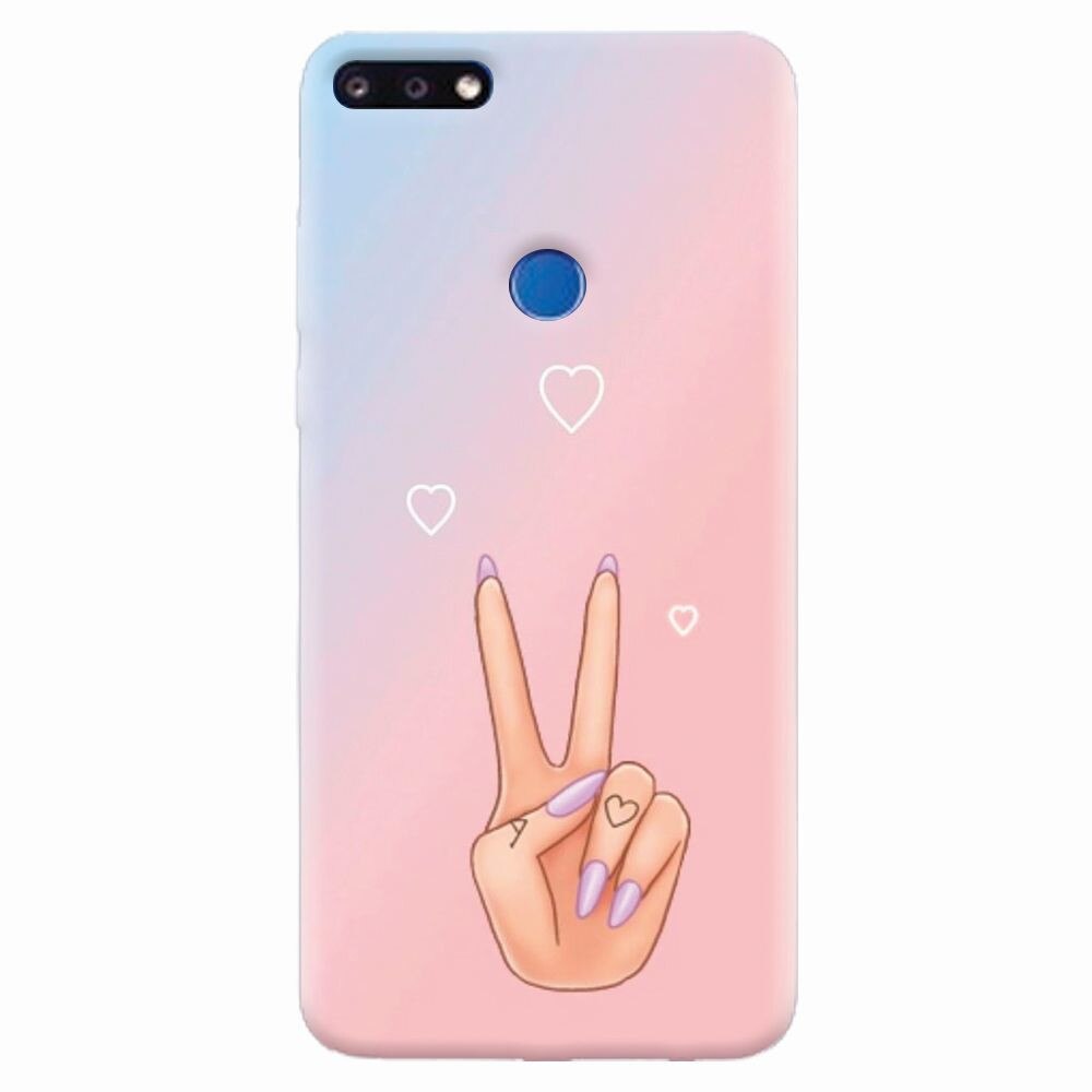 Husa silicon pentru Huawei Y7 Prime 2018, Victory Love