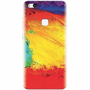 Husa silicon pentru Huawei P10 Lite, Colorful Dry Paint Strokes Texture Husa silicon pentru Huawei P10 Lite, Colorful Dry Paint Strokes Texture