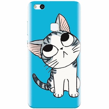 Husa silicon pentru Huawei P10 Lite, Cat Lovely Cartoon Husa silicon pentru Huawei P10 Lite, Cat Lovely Cartoon