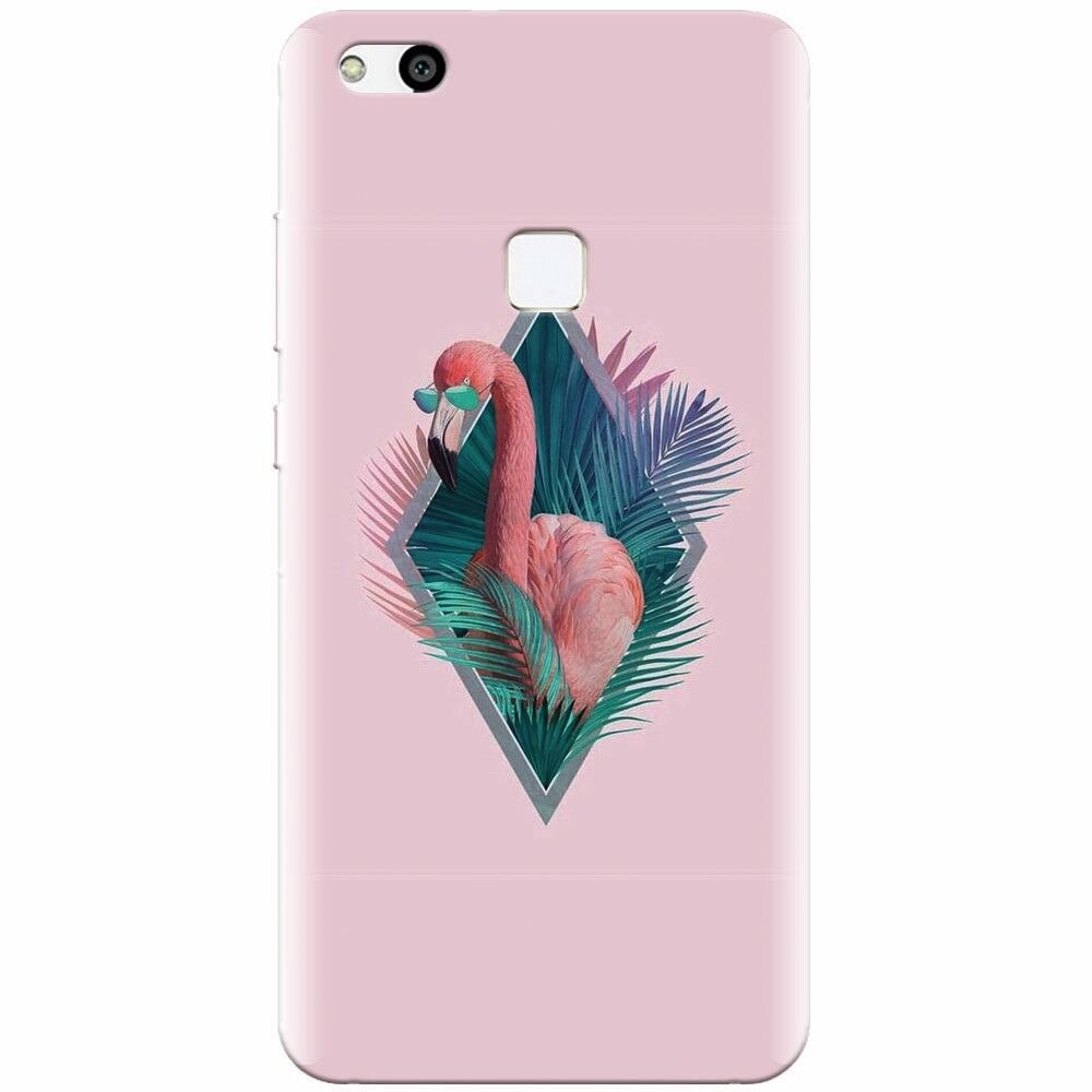 Husa silicon pentru Huawei P10 Lite, Flamingo With Sunglass