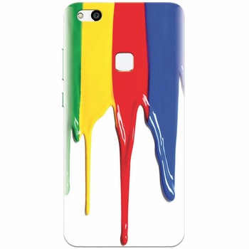 Husa silicon pentru Huawei P10 Lite, Dripping Colorful Paint Husa silicon pentru Huawei P10 Lite, Dripping Colorful Paint