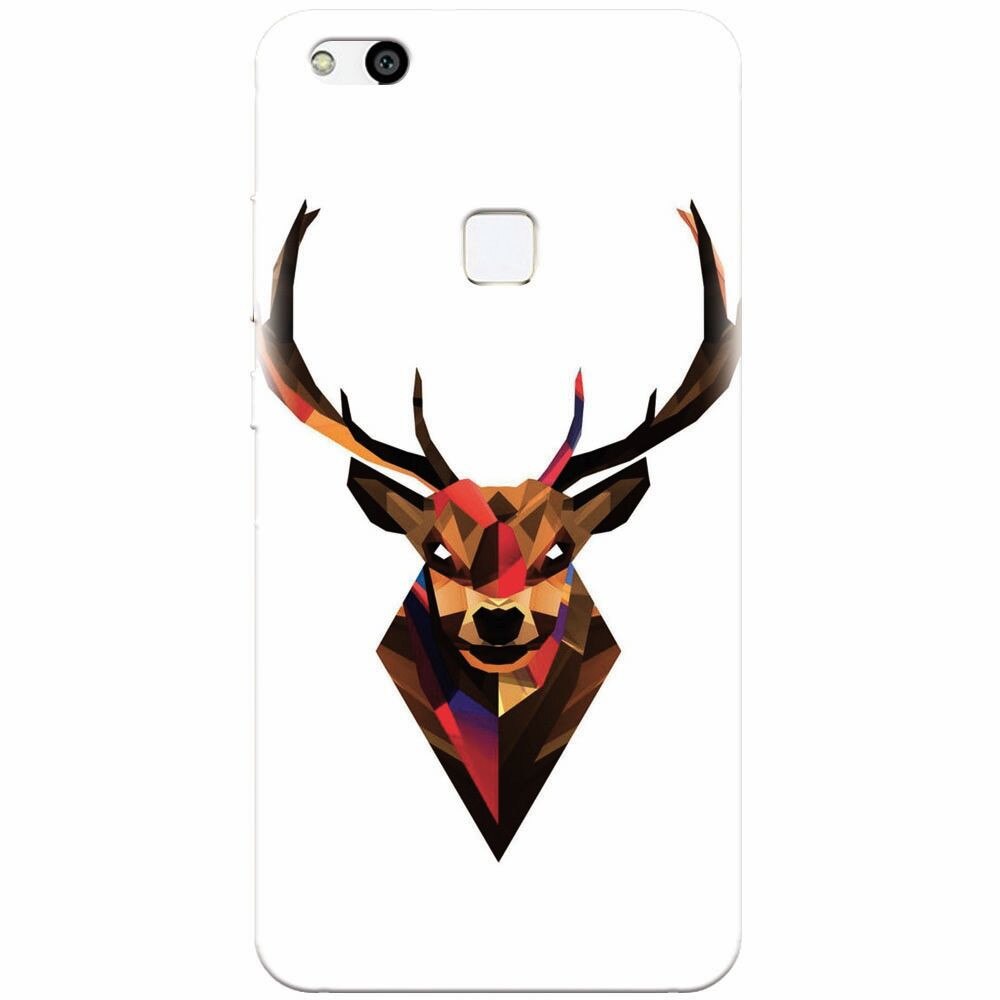 Husa silicon pentru Huawei P10 Lite, Geometric Tibetan Antelope