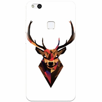Husa silicon pentru Huawei P10 Lite, Geometric Tibetan Antelope Husa silicon pentru Huawei P10 Lite, Geometric Tibetan Antelope