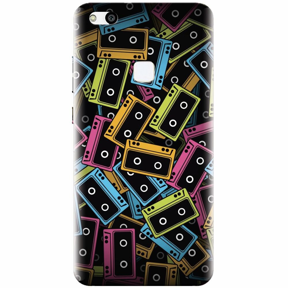 Husa silicon pentru Huawei P10 Lite, Audio Cassette Color Vector