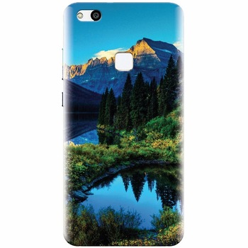 Husa silicon pentru Huawei P10 Lite, HDR Mountains Lake Husa silicon pentru Huawei P10 Lite, HDR Mountains Lake