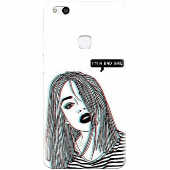 Husa silicon pentru Huawei P10 Lite, Im A Bad Girl Husa silicon pentru Huawei P10 Lite, Im A Bad Girl