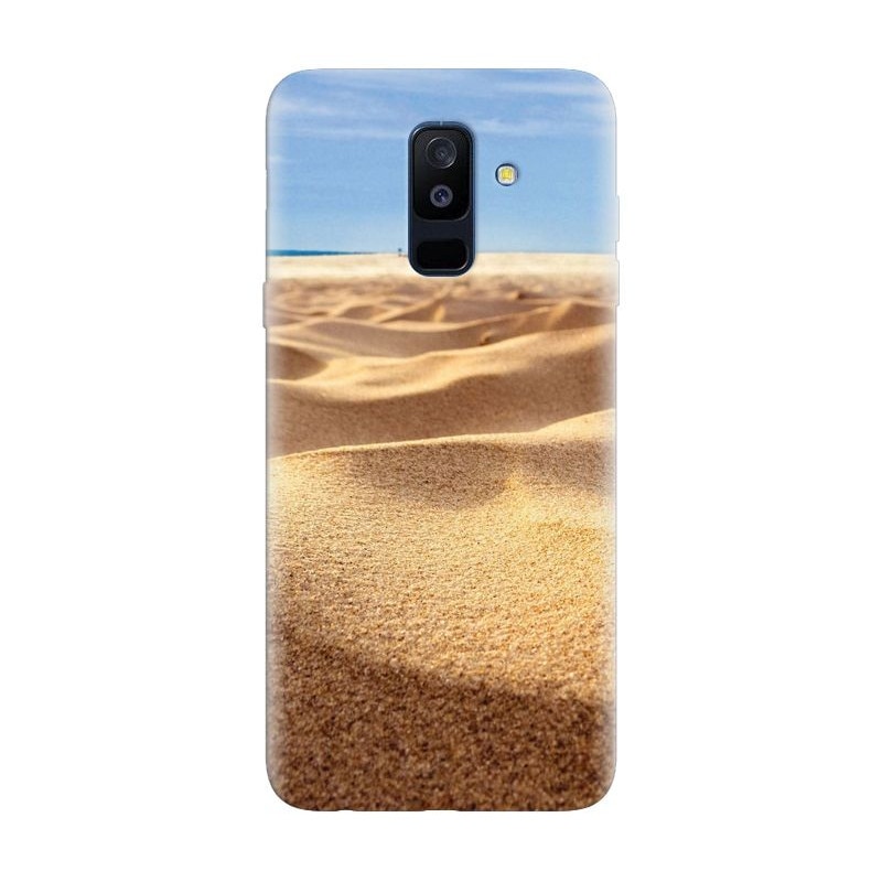 Husa silicon pentru Samsung Galaxy J8 2018, Beach Sand Closeup Holiday