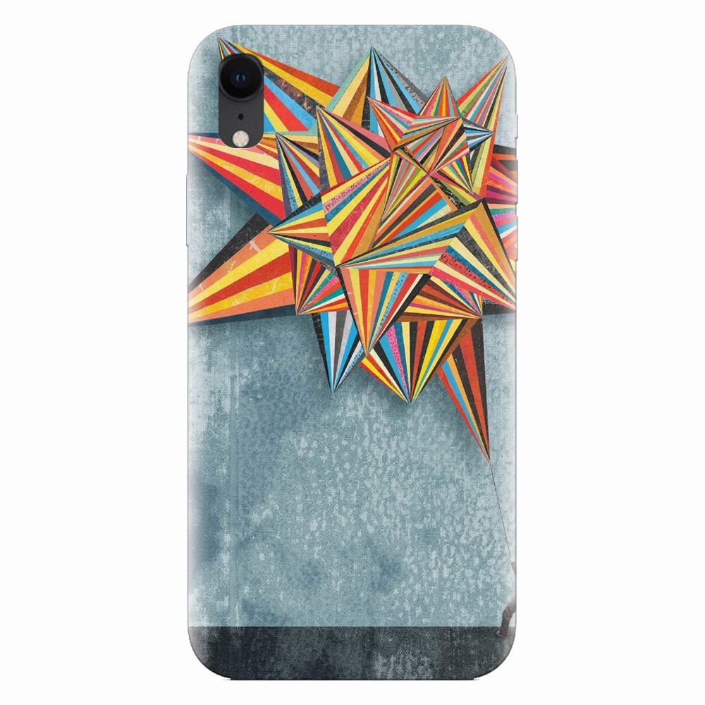 Husa silicon pentru Apple Iphone XR, Abstract Colorful Balloon Triangles