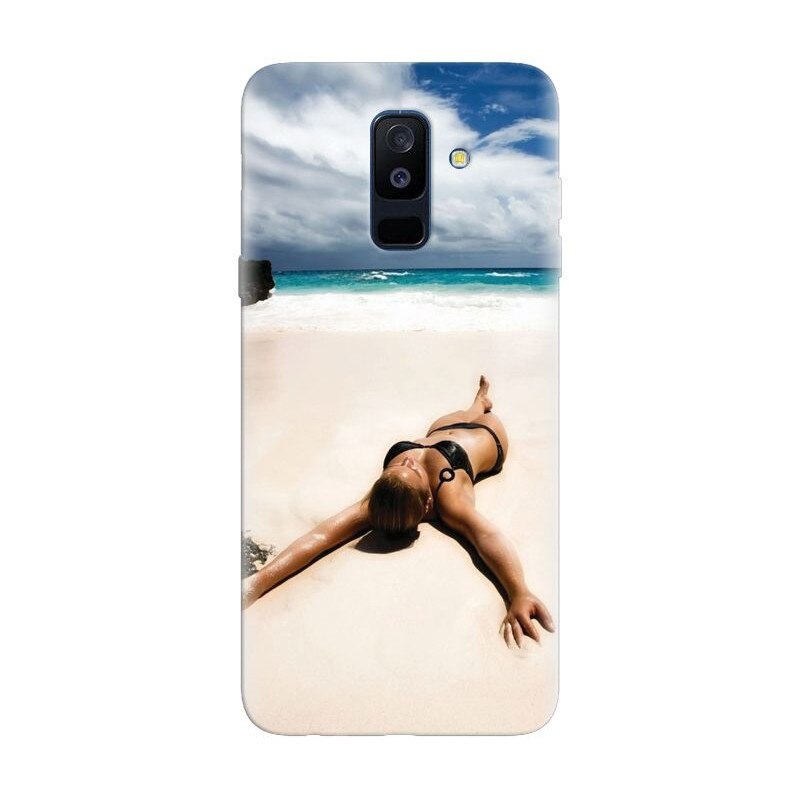 Husa silicon pentru Samsung Galaxy J8 Plus 2018, Beach Lounging