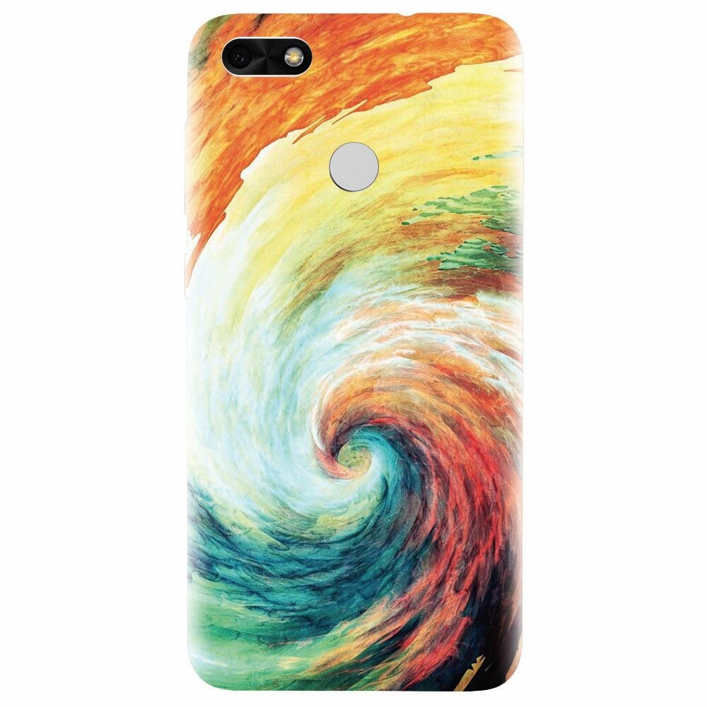 Husa silicon pentru Huawei Y6 Pro 2017, Big Wave Painting